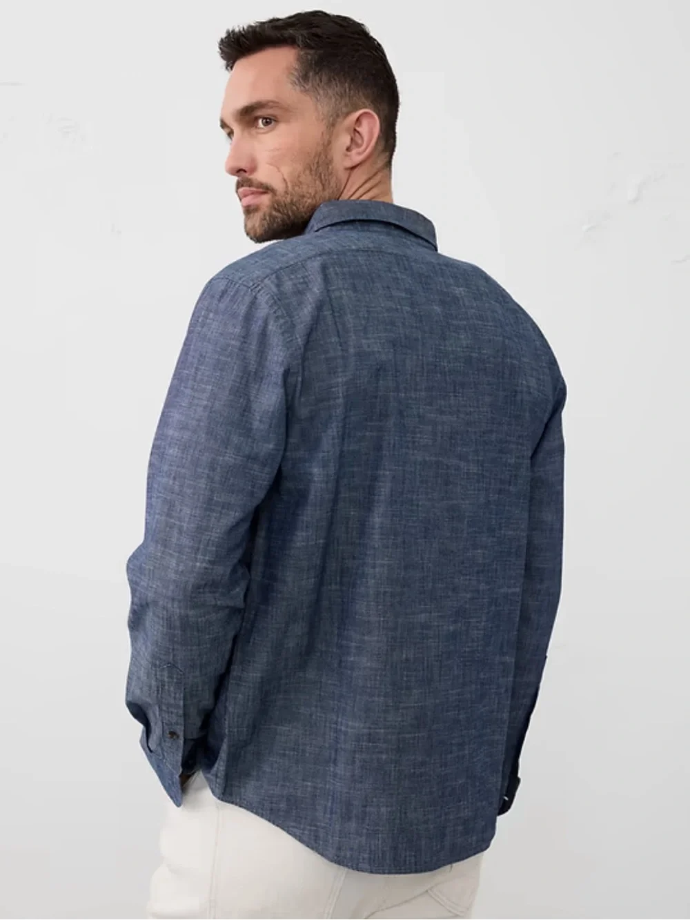 Banana Republic Soft Wash Slim Fit Chambray Button-Down Shirt